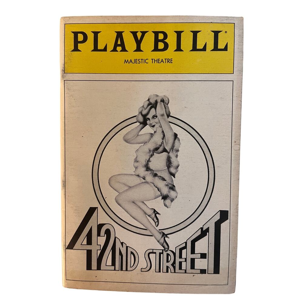Vintage 42nd Street Broadway Playbill April 1982 Jerry Orbach Wanda Richert